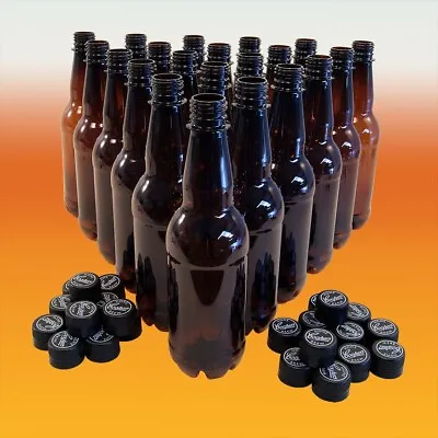 500ml Amber Pet Bottles - Coopers - Pack Of 24 Homebrew Beer Bottles • £17.09