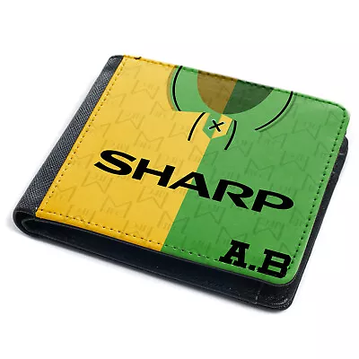 Personalised Manchester Wallet Football Bi Fold Coin Card Retro Dad Gift VSW48 • £14.95