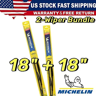 2 Wipers: 18  + 18  For Michelin High Performance Windshield Wiper Blades Ford • $23.23