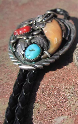 Vintage Native American Navajo Bolo Crafted By Dean Brown • $140