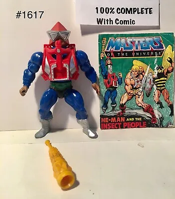 1983 VTG Mattel Toys MOTU He-man Masters Of The Universe “MECKANECK W COMIC” MEX • $28