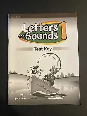 ABeka 1st Grade Letters And Sounds 1 Test  Key  Fifth Edition • $12