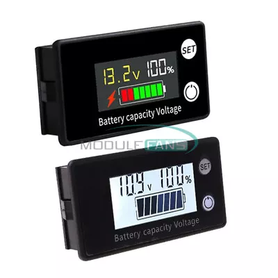 Digital Display Voltmeter Battery Capacity Indicator Gauge For Motorcycle Car • $4.65