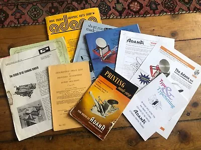 Job Lot Letterpress Printing Adana Publications Guides • £12