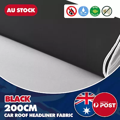 2Mx1.5M Roof Headliner Fabric Upholstery Hood Lining Foam Revamp Material NEW • $46.23