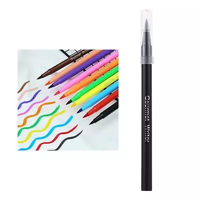 Cake Decorating Writing Food Colouring Pens Edible Marker Pen Brushes • £5.62