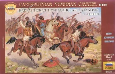 Zvezda 1/72 Carthagenian Numidian Cavalry  # 8031 - Plastic Model Kit • £16.49