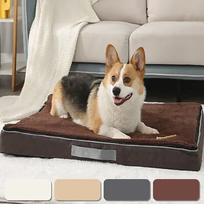 Orthopedic Memory Foam Dog Bed Pet Sleeping Cushion Sofa Washable Pet Mattress • $16.81