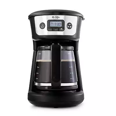 12-Cup Programmable Coffee Maker - Black/Stainless Steel • $32.19