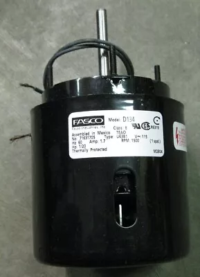 Fasco D134 Shaded Pole Gen Purpose Motor 1/20 HP 1.7A 115V (Vertical Mount Only) • $200