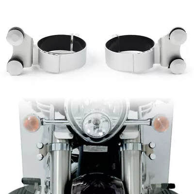 US Motorcycle Fork Wind Deflectors Mounting Kit For Honda Yamaha Kawasaki Suzuki • $33.23