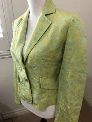 Eci New York Ladies Yellow/Lime Blazer Size 4 • $14.99