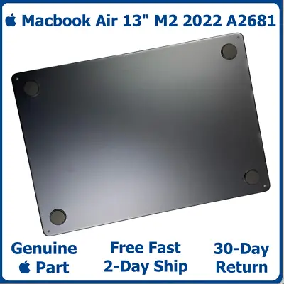 ✅  Macbook Air 13  M2 2022 A2681 Bottom Case Base Enclosure Midnight ✅ ⭐⭐⭐⭐⭐ • $18