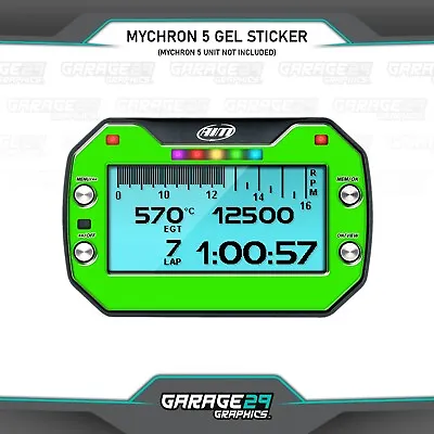 Fluro Green Style Mychron 5 Gel Lap Timer Sticker • $19.88