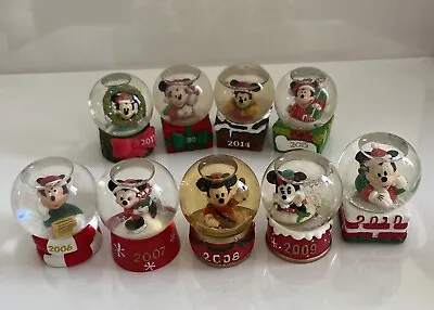 Disney Mickey Mouse Snow Globes Christmas Lot Of 9 JC Penney Exclusive • $24.99