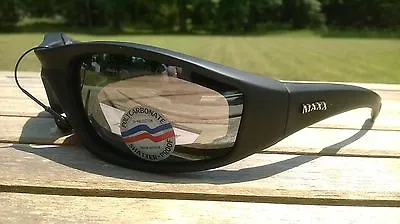 Maxx Motorcycle Sunglasses Black Smoke Lens Foam Padding ATV Glasses Goggles • $19.95