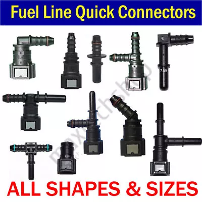 ALL SIZES Automotive Fuel Line Quick Release Connector Hose Pipe Fitting Inch In • $2.84