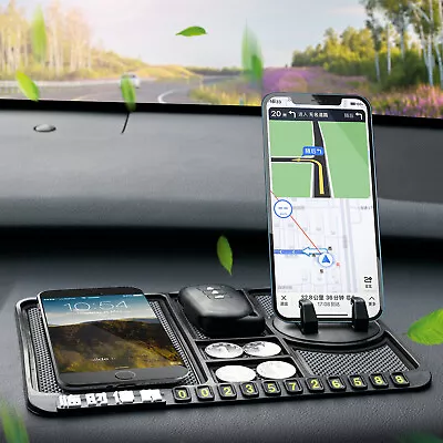 4-In-1 Car Dashboard Mount Non-Slip Mat Phone Holder For IPhone GPS Accessories. • $10.89