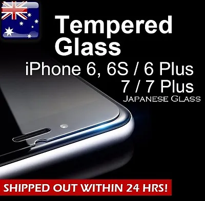 X2 IPhone 7  & 7 Plus  PREMIUM TEMPERED GLASS Screen Film Protector Apple 6 6s • $9.99