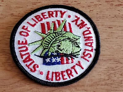 Vintage Statue Of Liberty Island New York American Flag Lady Liberty 3  Patch W2 • $8.46