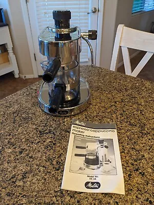 Vintage Melitta Espresso Maker Machine Stainless Steel Italy EX-3A EXCELLENT • $129.99