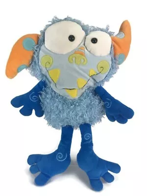 Manhattan Toy EENIE MEANIE Monster Galoompagal Blue Shaggy Plush Nostalgic Toy  • $29.99