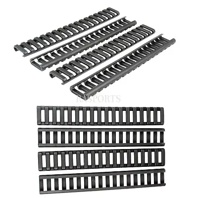 8PCS 7  Black Heat Resistant Weaver Picatinny Ladder Rail Cover • $11.85