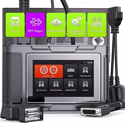 HD Truck OBD Scan Tool For Freightliner Kenworth Peterbilt International Mack • $321.99