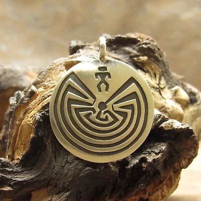 Oxidized Sterling Silver Man In The Maze Pendant By Steeve Grant+ • $69