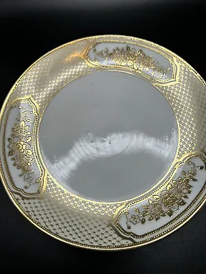 NORITAKE Hand Painted  N2347 Gold Lattice 6.25” Appetizer Dessert Plate Set Of 4 • $19.90