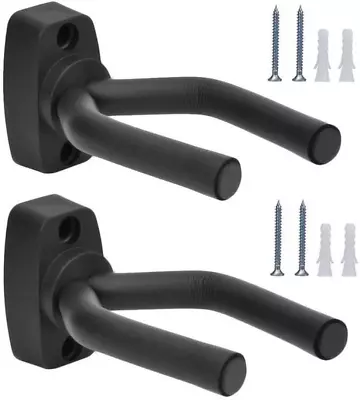 Guitar Wall Hanger Stands Ukulele Wall Mount 2 Pack Violin Hook Keep Holder Disp • $9.64