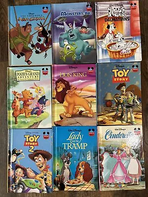 Lot Of 9 Vintage Walt Disney Wonderful World Of Reading Hardcover Books • $12.50