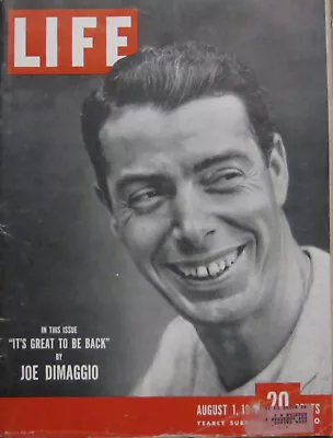 Life Magazine - August 1 1949; Joe Dimaggio • $9.75