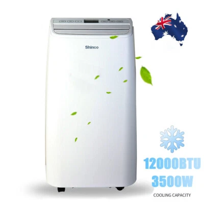 $419 • Buy Shinco 3500W Portable Air Conditioner Mobile Cooler Caravan Dehumidifier 12k BTU