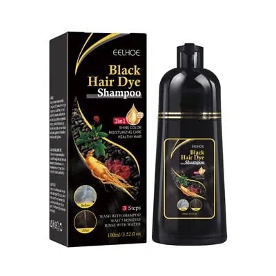 500ml Natural Herbal Permanent Hair Dye Instant Fast Hair Dye Color Shampoo • £7.99