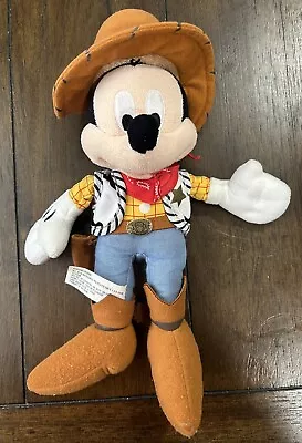 Disney Parks Authentic Original Mickey Mouse Toy Story Woody Plush 11” • $19.95