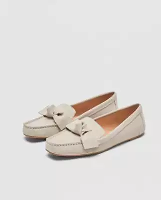 Zara Womens Split Moccasin Ice Sz 8 • $39.99