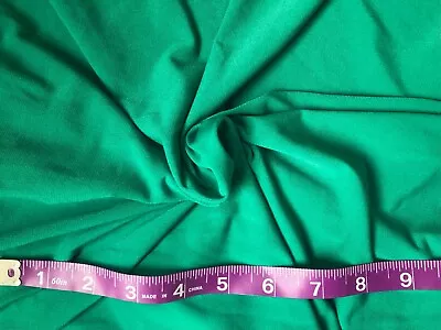 ITY Matte Jersey Knit Light Weight Polyester Green Fabric 6 Yards • $15