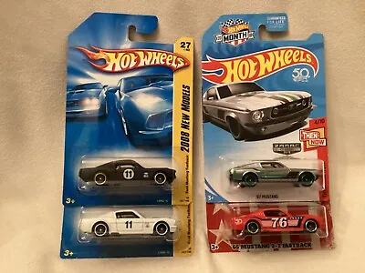 Hot Wheels ~ Ford Mustang Fastback ~ ZAMAC ~ 2+2 ~ Lot Of 4 ~ Wear To Cards • $17.99