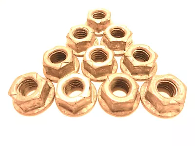 Lot Of (10) 7/16-14 Grade G Grade 8 Flange Lock Nut.locknut Barnes Dist.  • $9.87