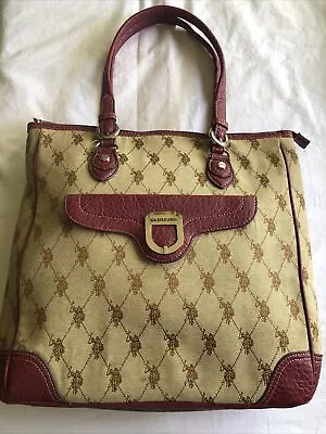 US POLO ASSN Large Shoulder Satchel Handbag Purse Tote • $15