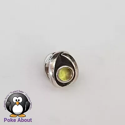 $40 • Buy PANDORA STERLING SILVER 'PERIDOT EYE' GREEN CHARM Genuine 925 ALE 790127CZ
