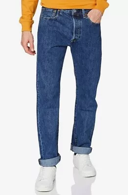 Levi's Jeans 501 Stonewash W32 L34 Men's 00501-0114 - Original Fit • £36.95