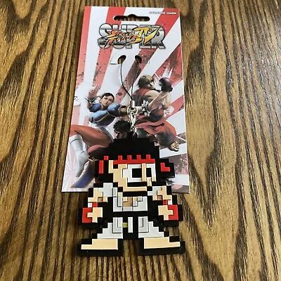 Super Street Fighter IV 8-Bit Ryu Cell Phone Charm Keychain GE-8317 NEW/ SEALED • $9.65
