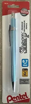 PENTEL Sharp Mechanical Drafting Pencil 0.7 Mm Light Blue Barrel New Unopened • $5