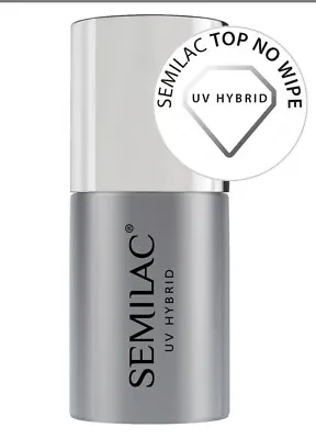 £12.95 • Buy Semilac No Wipe Top Coat - UV LED Soak Off Gel Nail For Colour Protection *11ml*