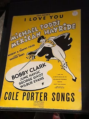 Sheet Music I Love You  1943 Cole Porter • $4.99