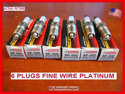 6-Pc SP500 Spark Plugs AGSF22FM Ford Motorcraft SP-500 FINEWIRE PLATINUM • $25.37