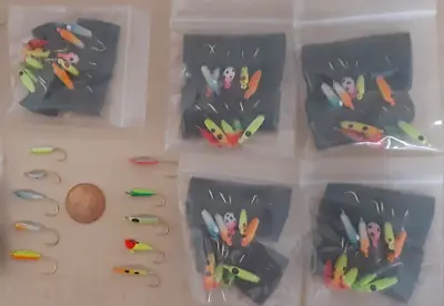 60-piece Lot  New Bluegill Perch And Crappie Demon Jigs Ice Fishing • $16.99