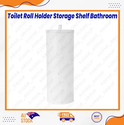 $8.95 • Buy Toilet Roll Holder Storage Shelf Bathroom - White
